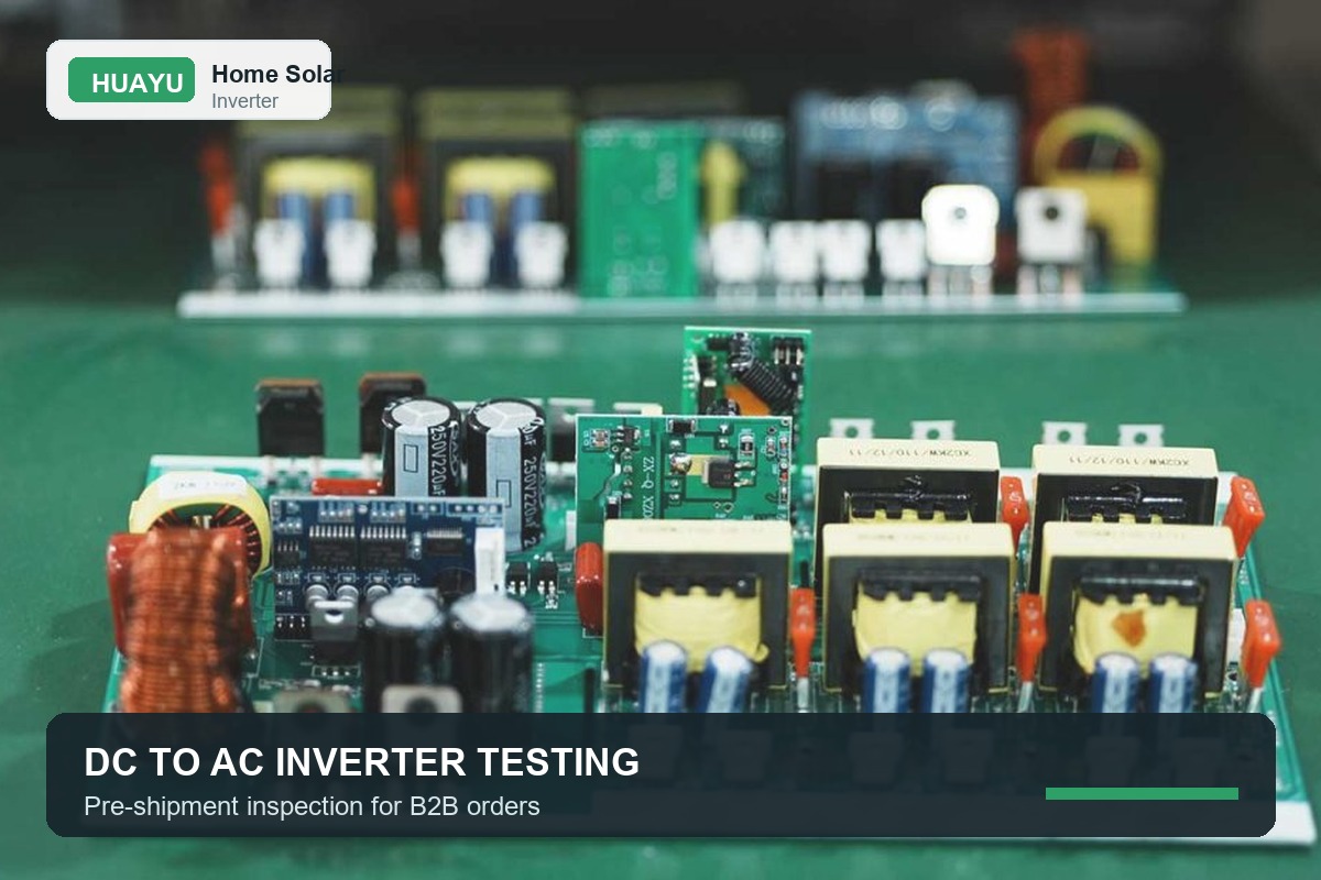 HUAYU three phase inverter testing